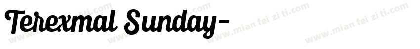 Terexmal Sunday字体转换